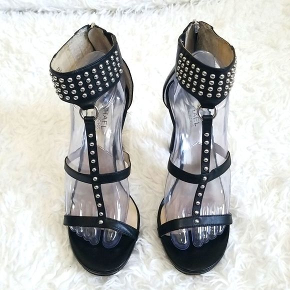 MICHAEL Michael Kors Black Studded Heels - Picture 1 of 12